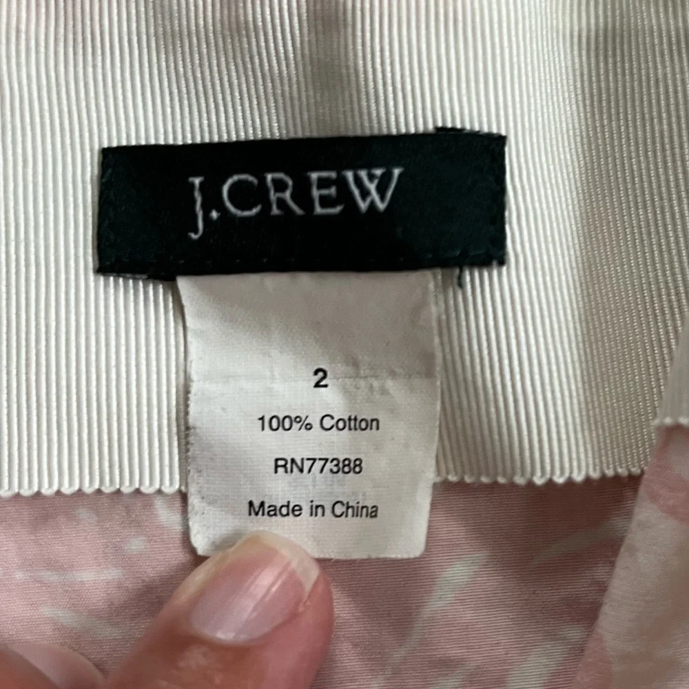 J. Crew A-line floral skirt size 2